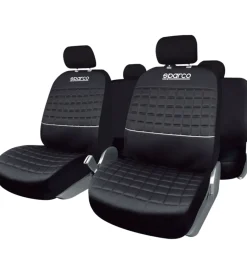 Set coprisedili universali auto "spc1042" nero/argento>Sparco Discount