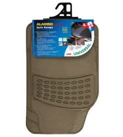 Set tappeti per auto aladino edition 2 serie tappeti universali 4 pezzi - beige  26910>Lampa Discount