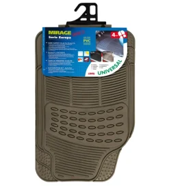 Set tappeti per auto mirage edition 2 serie tappeti universali 4 pezzi - beige  26908>Lampa Discount