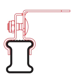 Staffa adattatore per barre kargo  n99959>Nordrive Outlet