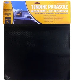 Tendine elettrostatiche microforate per auto nero 38x43 cm>